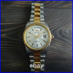 Vintage Orient PRESIDENT Mechanical Automatic watch Two tone day date indicator