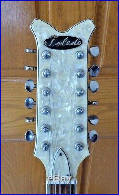 Vintage RARE! Toledo 12 String Electric Guitar Red Sunburst MIJ