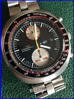 Vintage SEIKO Yachtsman UFO 6138-0017 21 Jewel Automatic Chronograph Wristwatch