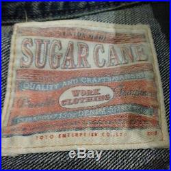 Vintage SUGAR CANE TOYO Union Made selvedge type 1 trucker denim jacket size M