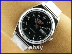 Vintage Seiko 5 6309a Men Arabic Dial Automatic Japan Working Wrist Watch 37.5mm