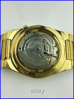 Vintage Seiko 5 Elegant Golden Case Mens Automatic Japan Working Wrist Watch Mn