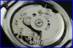 Vintage Seiko Black railway time 7s26 automatic Japan working wrist watch 36mm