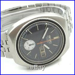 Vintage Seiko Chronograph 6139b Automatic D/d 40mm Mens Japan Wrist Watch A4921
