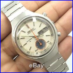Vintage Seiko Chronograph 7016a Automatic D/d 39mm Mens Japan Wrist Watch A5441
