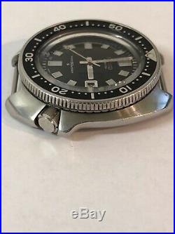 Vintage Seiko Diver Watch 6105-8110 Works Well 1975 No Band