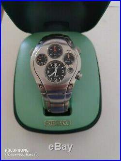 Vintage Seiko Kinetic Sportura 9t82-oa50 Mens Watch