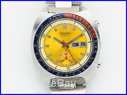 Vintage Seiko Pogue 6139-6005 Automatic Chronograph Wrist Watch