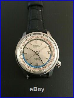 Vintage Seiko World Time 1st 6217-7000 Tokyo Olympic Automatic Mens Watch Japan