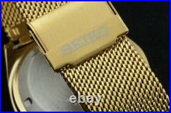 Vintage Seiko golden blue arabic 6309 automatic Japan working wrist watch 37.5mm