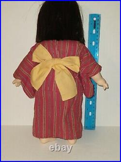 Vintage Sekiguchi /ichimatsu Girl Japan Cloth Vinyl Doll W Kimono Robe 11