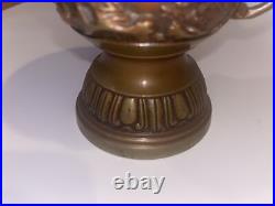 Vintage Signed Japan Japanese Bronze Vase with Birds