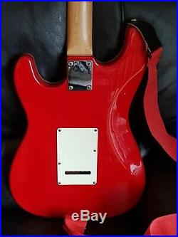 Vintage Sunburst Kisu Suzuki Japan Electric Guitar Red