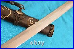 Vintage Sword Japan Japanese Samurai Katana With Sheath Damascus Blade Sharped