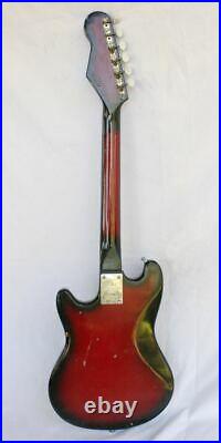 Vintage TEISCO Japanese Electric Guitar Unusual Four Switch Design RARE