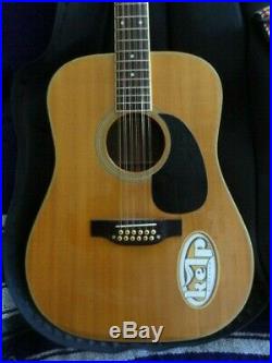 Vintage Takamine F400S 12 String Acoustic Guitar Dated APR 1978 Soft Case F-400S
