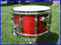 Vintage Tama Superstar Snare Drum 8x14 Cherry Wine Lacquer