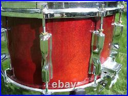 Vintage Tama Superstar Snare Drum 8x14 Cherry Wine Lacquer