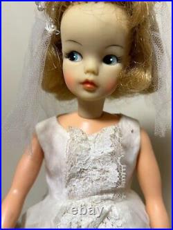 Vintage Tammy Doll Made In Japan Ideal VTG Antique Wedding dress