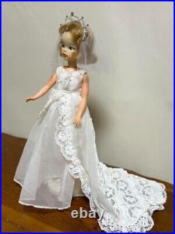 Vintage Tammy Doll Made In Japan Ideal VTG Antique Wedding dress