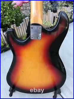Vintage Teisco WG-4L 1965 Natural M hogany Four Pickup Guitar Project