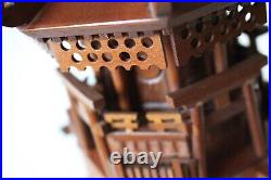 Vintage Wooden Mikoshi Sculpture OKIMONO Blessings & Intricate Craftsmanship