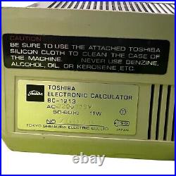 Vintage antique nixie calculator Toshiba BC-1213 collection work condition