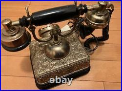 Vintage telephone Perfect for creating an atmosphere retro antique JAPAN F/S