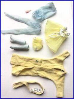 Vtg 1960's Barbie Midge Doll Lot Tag Clothing Shoes Mink Shoes Case Outfits NR