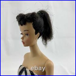 Vtg #3 Barbie Doll Brunette Ponytail With Haircut Accessories Japan VIDEO