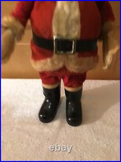 WOW Unusual Vintage Rubber Faced SANTA Boots Christmas Ornaments Decoration Doll