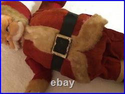 WOW Unusual Vintage Rubber Faced SANTA Boots Christmas Ornaments Decoration Doll