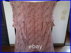 Women's Kimono Komon Chirimen Sarasa Retro Vintage Antique Japan