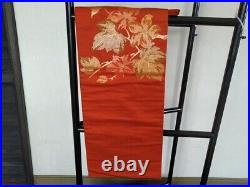 Women's Kimono Nagoya Obi Flower pattern Retro Vintage Antique Japan