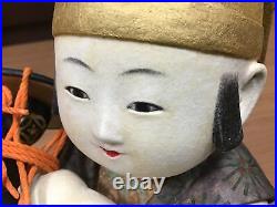 Y0399 NINGYO Gosho Doll hand drum signed box Japanese vintage antique japan