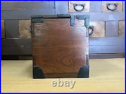Y1092 TANSU cabinet chest drawers Meiji period zelkova Japanese antique vintage