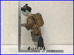 Y1928 STATUE Kutani-ware Kinjiro Ninomiya figure figurine Japan vintage antique