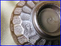 Y4252 CHOUSHI Banko-ware signed box Sake Bottle Cup set Japan antique vintage