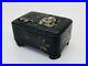 Y4859 BOX inlay small case storage monkey crab Japan antique vintage interior