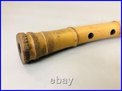 Y5621 SHAKUHACHI bamboo flute Tozan style Japanese Traditional vintage antique