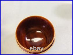 Y6753 CHAWAN Shunkei lacquer tea ceremony utensils set Japan antique vintage