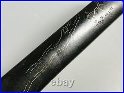 Y7082 YATATE Copper stationery Japan Brush Inkwell Holder antique vintage shuji
