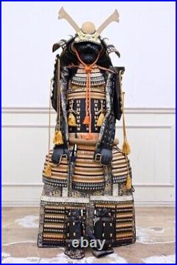 Yoroi Japanese Samurai Kabuto Wearable Antique Vintage full Armor japan