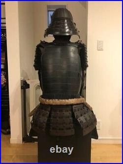Yoroi Japanese Samurai Kabuto Wearable Antique Vintage full Armor japan EDO